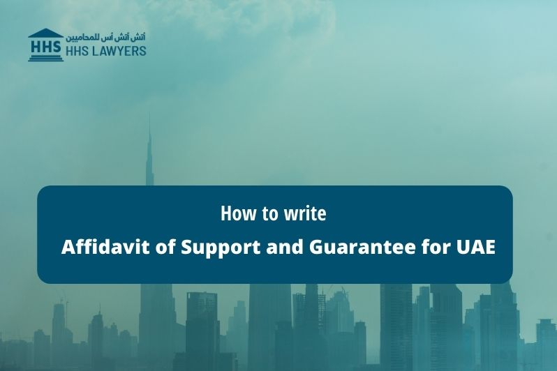 How To Write Affidavit Of Support And Guarantee For UAE