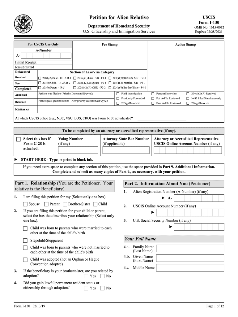 I 130 Affidavit Of Support Form 2024