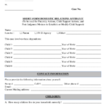 Kansas Short Form Domestic Relations Affidavit Download Fillable PDF