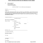 Notarized Affidavit Template Free Printable Documents