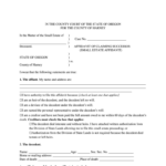 Oregon Affidavit Fill Out And Sign Printable PDF Template SignNow