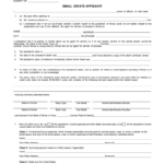 Small Estate Affidavit Illinois Fill Online Printable Fillable