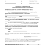 Texas Non Prosecution Form Fill Online Printable Fillable Blank