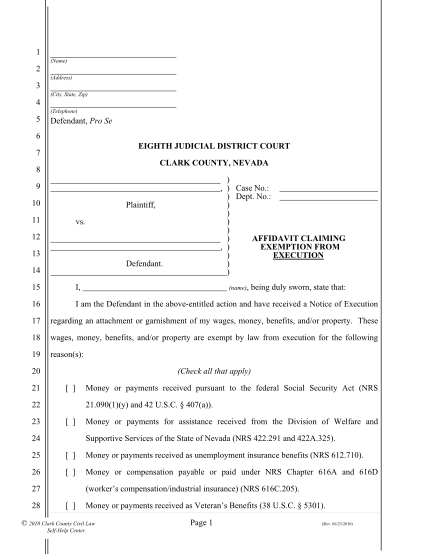 15 Financial Affidavit Sample Free To Edit Download Print CocoDoc