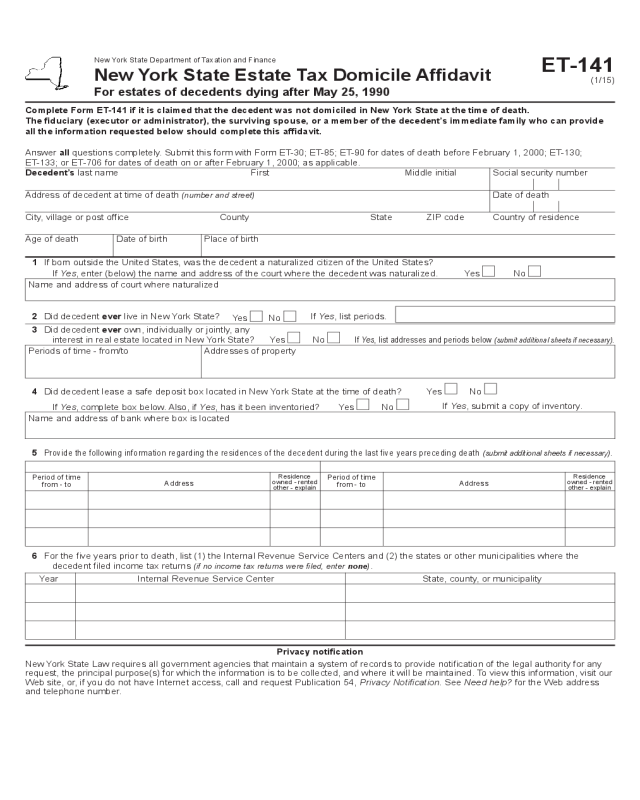 2020 Affidavit Of Domicile Fillable Printable PDF Forms Handypdf