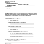 Affidavit In Support Of Request To Proceed In Forma Pauperis Printable