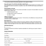 Affidavit Of Financial Support Form International Students Printable