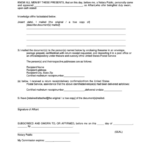 Affidavit Of Mailing Form Printable Pdf Download