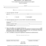Affidavit Of Support Form Sample HQ Printable Documents