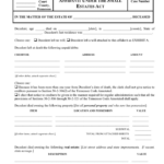 Affidavit Under The Small Estates Act Tennessee In Word And Pdf Formats