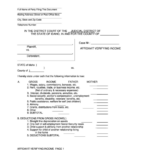 Affidavit Verifying Income Printable Pdf Download