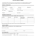 Application For I 20DS Form And Affidavit Of Support Njit Fill Out