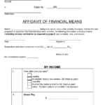 Arkansas Affidavit Of Financial Means Download Fillable PDF