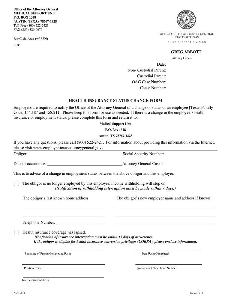 Child Support Application Texas Fill And Sign Printable Template 