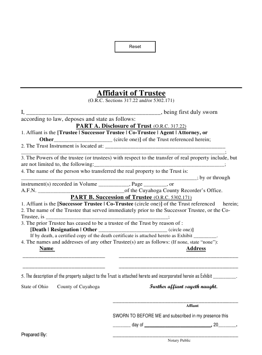Ohio Affidavit Name Form Fill Out And Sign Printable Pdf Template My Xxx Hot Girl 4464