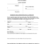 Domestic Relations Financial Affidavit Fulton County Fill Out And