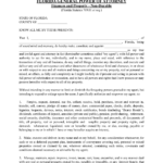 Download Florida Non Durable General Financial Power Of Attorney Form