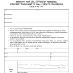 Download Free Colorado Small Estate Affidavit Form DR2712 Form Download
