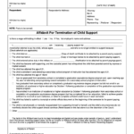 Fillable Form Ccfc129 S Affidavit For Termination Of Child Support