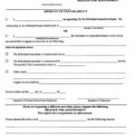Form Civ Gp 151 Affidavit Of Unavailability And Request For
