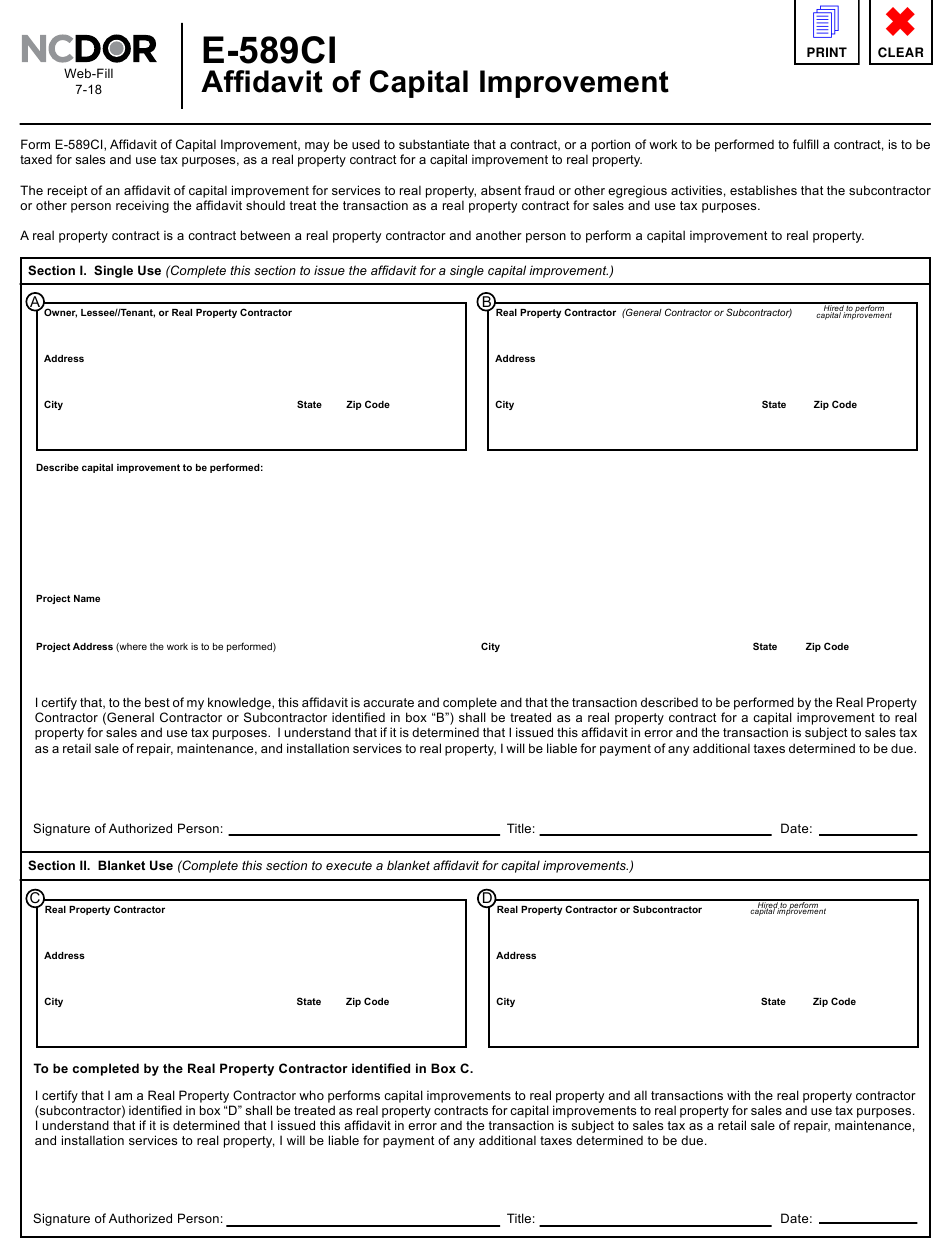 Nc Affidavit Form Online Free 2022 - PrintableAffidavitForm.com