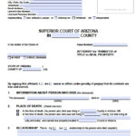 Free Arizona Affidavit Of Heirship Real Estate Form PDF Word