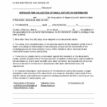 Free Arkansas Small Estate Affidavit Form 23 PDF Word EForms