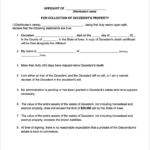 Free Iowa Small Estate Affidavit Form PDF WORD