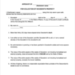 Free Maine Small Estate Affidavit Form PDF WORD
