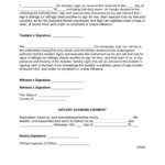 Free North Carolina Self Proving Affidavit Form PDF Word EForms