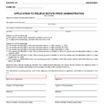 Free Ohio Small Estate Affidavit Form Application To Relieve Estate