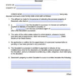 Free Small Estate Affidavit Forms Adobe PDF MS Word Templates