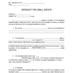 Free West Virginia Small Estate Affidavit Form PDF EForms
