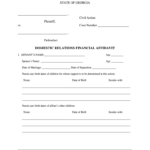 GA Domestic Relations Financial Affidavit Gwinnett County 2007