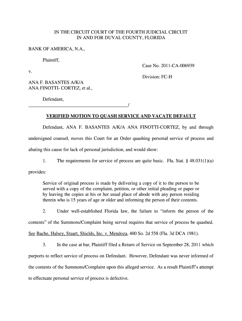 Motion To Quash Capias Warrant Palm Beach County Florida Clerk Of Court 