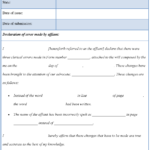 Scrivener Affidavit Form Editable Forms