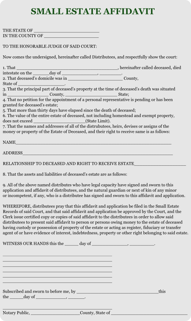 How To Fill Out Small Estate Affidavit Form California 2022 3910