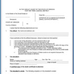 State Of Ohio Small Estate Affidavit Form Form Resume Examples