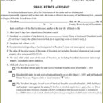 Texas Small Estate Affidavit Form Travis County Form Resume